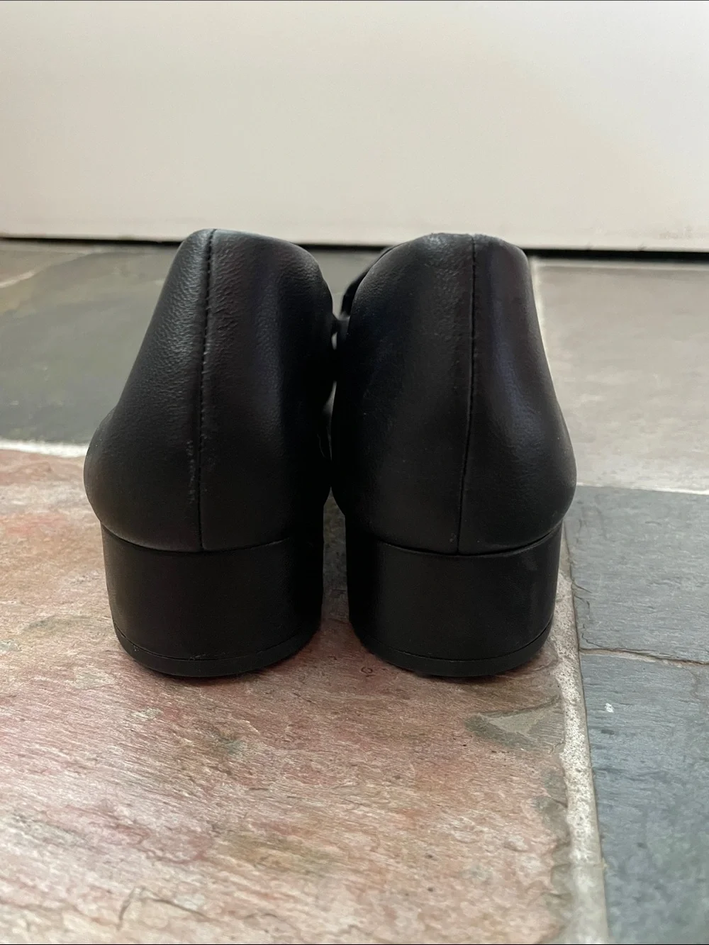 New Veronica Beard Cecile Cap Toe Loafer Black Leather Sz 9.5